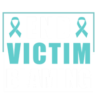 End Victim Blaming Sexual Assault Awareness Ribbon Cool Gift Tall Hoodie