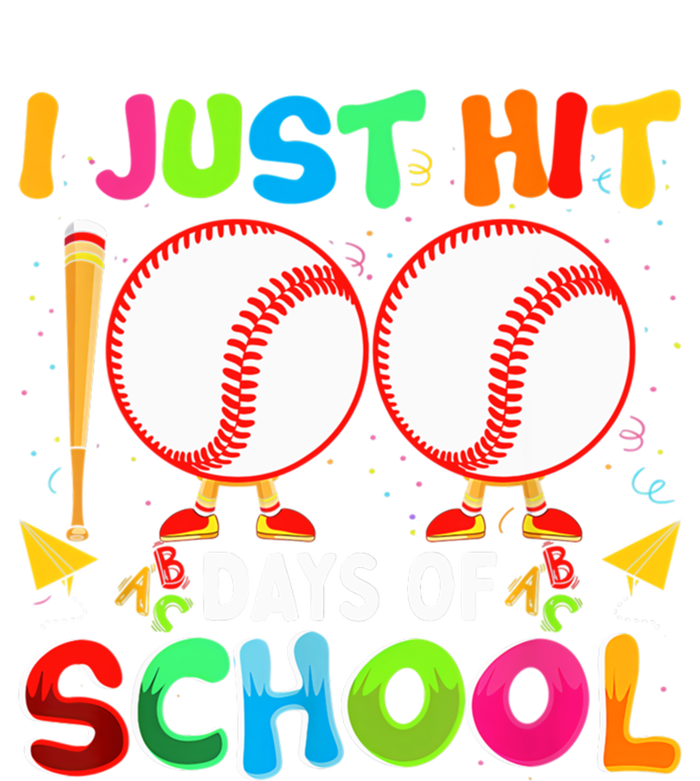 I Just Hit 100 Days Of School Baseball 100th Day Funny Gift Softstyle Adult Sport Polo