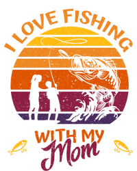 I Love Fishing With My Mom Gift Fishing Team Giftfishing Tour Cute Gift T-Shirt