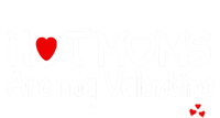 I Love Hot Moms Are My Valentine Funny Red Heart Love Moms Gift T-Shirt