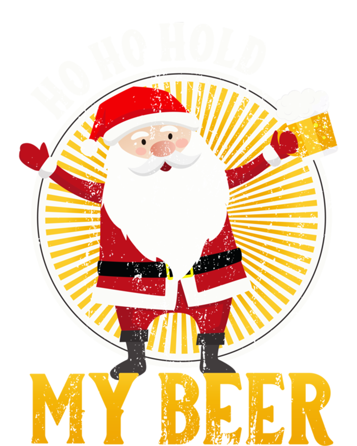 Ho Ho Hold My Beer Sarcastic Santa Bad Xmas Gift Short Acrylic Beanie