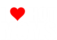 I Love Hot Moms Gift Red Heart Love My Hot Wife Husband Gift T-Shirt