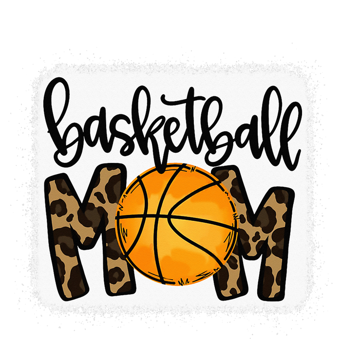 Basketball Mom Leopard Basketball Mama V-Neck T-Shirt