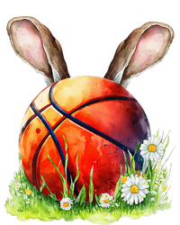 Basketball Easter Bunny Ears Easter Eggs Hunting Basket T-Shirt