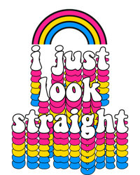 I Just Look Straight Pansexual Pride Flag Gift Funny Gift Women's T-Shirt