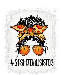 Basketball Mom Messy Bun Mama Bleached Basketball Player T-Shirt