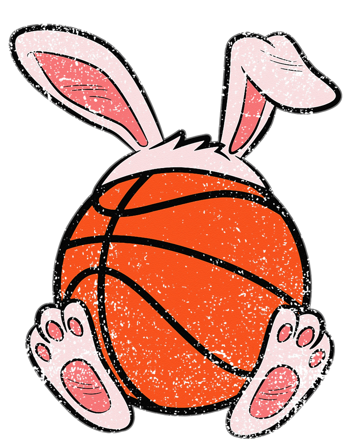 Easter Basketball Lover Bunny Ears Ball Cute Rabbit Sport Bumper Sticker