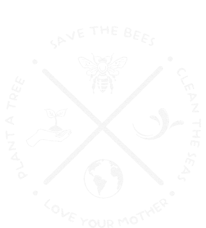 Earth Day Save The Bees Plant More Trees Clean Seas Protect Button