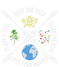 Earth Day Save The Bees Plant More Trees Clean The Seas T-Shirt