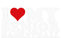 I Love My Senior Basketball Heart My Senior Basketball Performance Fleece Hoodie