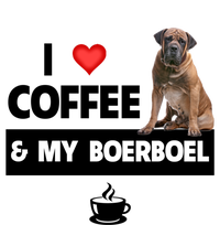 I Love Coffee And My Boerboel Hunting Dog Mom Dad Caffeine Great Gift Zip Tote Bag