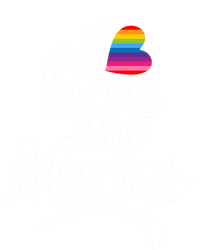 I Love My Moms Gift Lgbtq+ Son Or Daughter Gift I Have 2 Moms! Cool Gift 16 in Basic Backpack