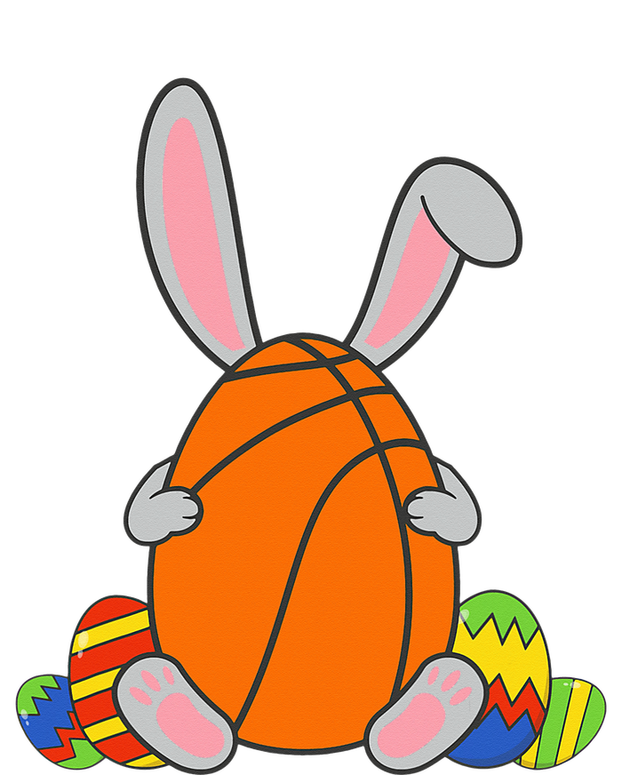 Basketball Bunny Ears Funny Happy Easter Egg Full-Length Apron With Pockets