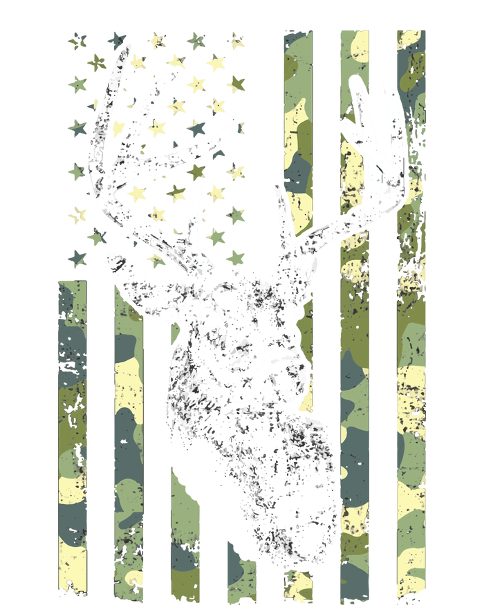 Whitetail Buck Deer Hunting USA Camouflage American Flag Kids Hoodie