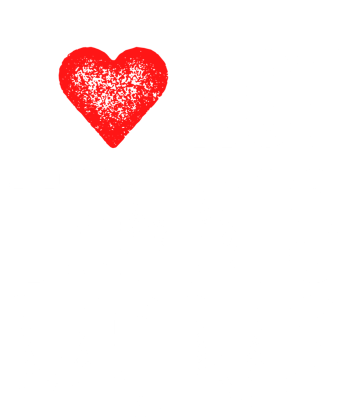 I Love Hot Tennis Moms Funny Gift T-Shirt