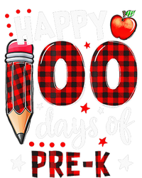 Buffalo Plaid 100 Days Of Pre K funny Teacher lovers Toddler Long Sleeve Shirt