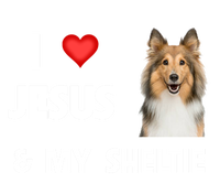 I Love Jesus And My Sheltie Dog Mom Dad Shetland Sheepdog Great Gift Tall T-Shirt