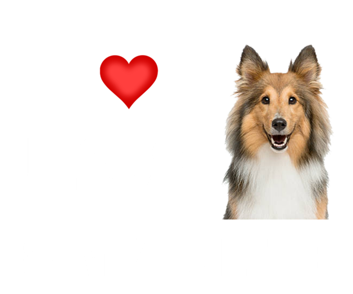 I Love Jesus And My Sheltie Dog Mom Dad Shetland Sheepdog Great Gift Tall T-Shirt