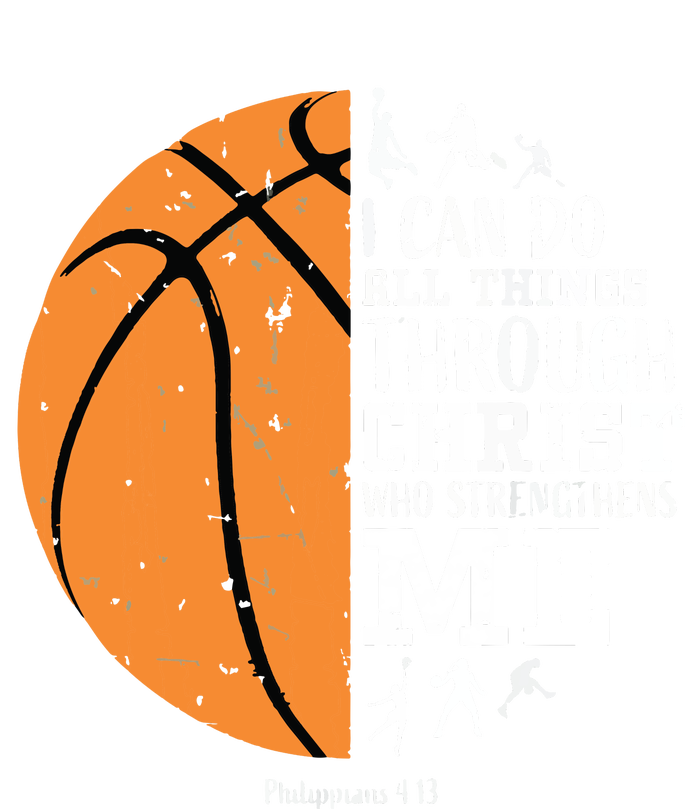 Philippians 4 13 I Can Do All Things Christian Basketball Coaster