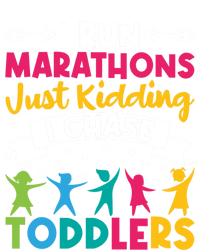 I Run Marathons Just Ding Chase Teacher Mom Gift Button