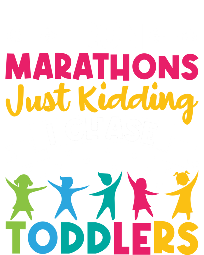 I Run Marathons Just Ding Chase Teacher Mom Gift Button