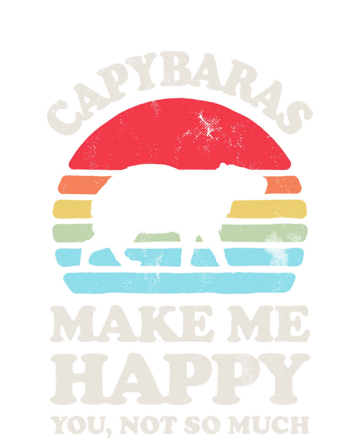 Capybaras Make Me Happy You Not So Much Capybara Lover Retro 16 in Basic Backpack