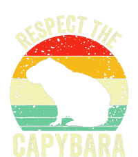 Capybaras Respect The Capybara Cavy Rodent Lover Bumper Sticker