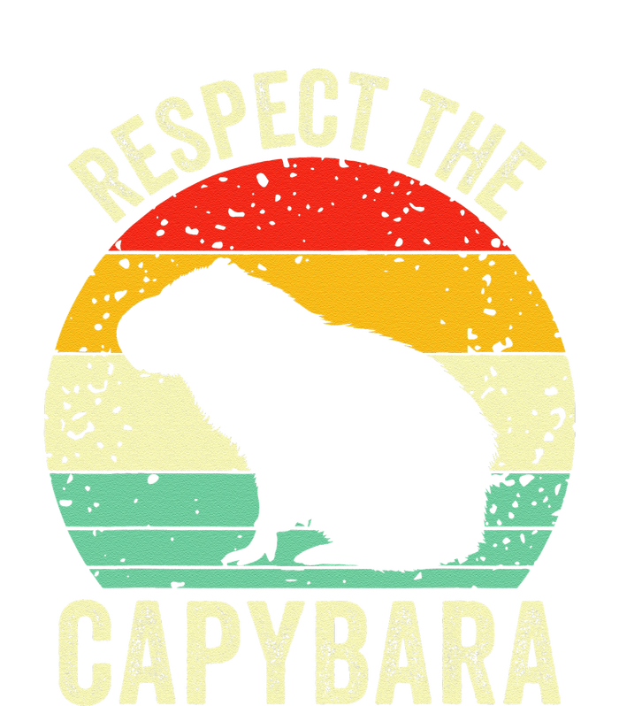 Capybaras Respect The Capybara Cavy Rodent Lover Bumper Sticker