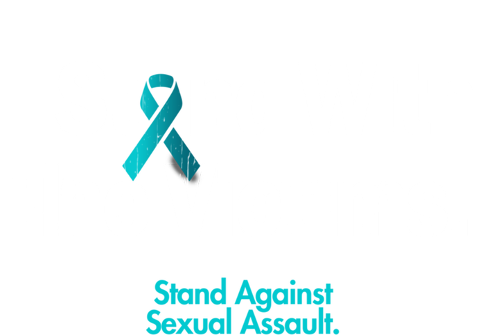 I Stand With The Victims Sexual Assault Awareness Gift Tall Hoodie