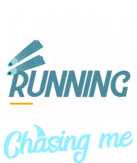 I Swim If You Ever See Me Running Funny Swimmer Great Gift Women's T-Shirt