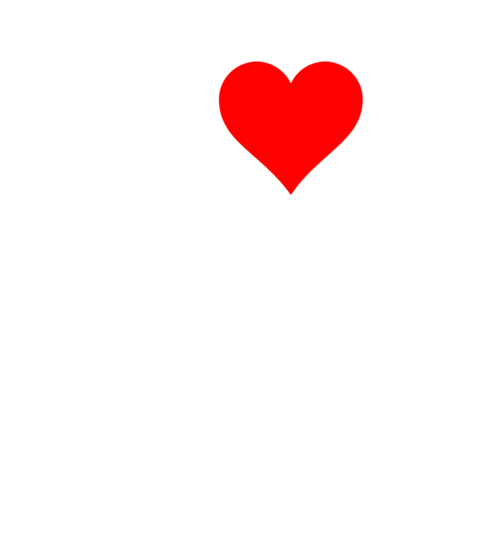 I Love My Hot Wife Love Moms Red Heart Wife Funny Husband Cute Gift T-Shirt