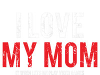 I Love My Mom Funny Sarcastic Video Games Gift Short Acrylic Beanie