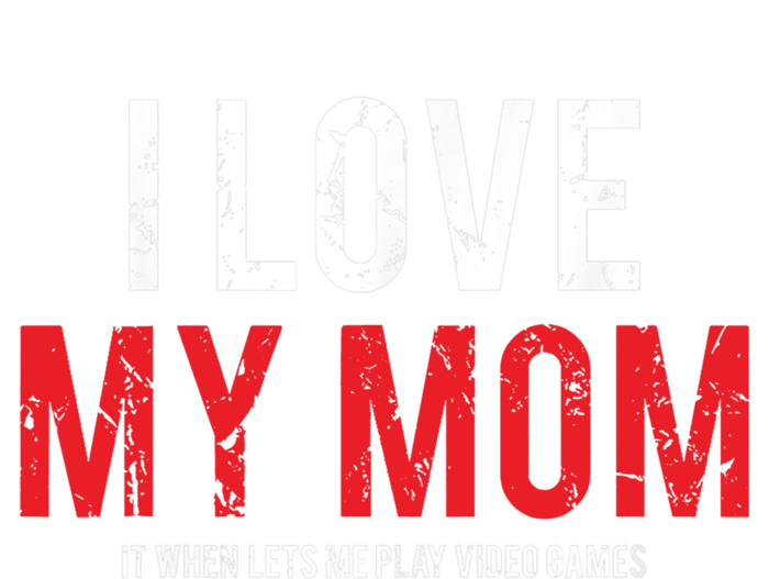 I Love My Mom Funny Sarcastic Video Games Gift Short Acrylic Beanie