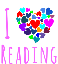 I Love Reading Gift Funny Gift Heart Love Books Reading Club Toddler Sweatshirt