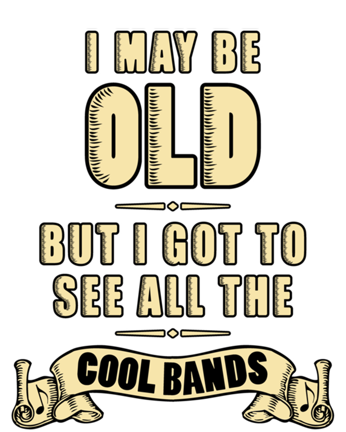 I May Be Old But I Got To See All The Cool Bands Rock Music Great Gift Short Acrylic Beanie