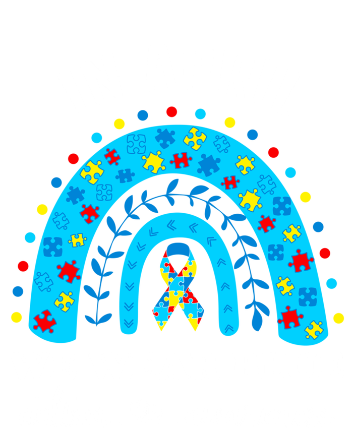 In April We Wear Blue Autism Awareness Month Blue Rainbow Great Gift Tie Dye Hoodie