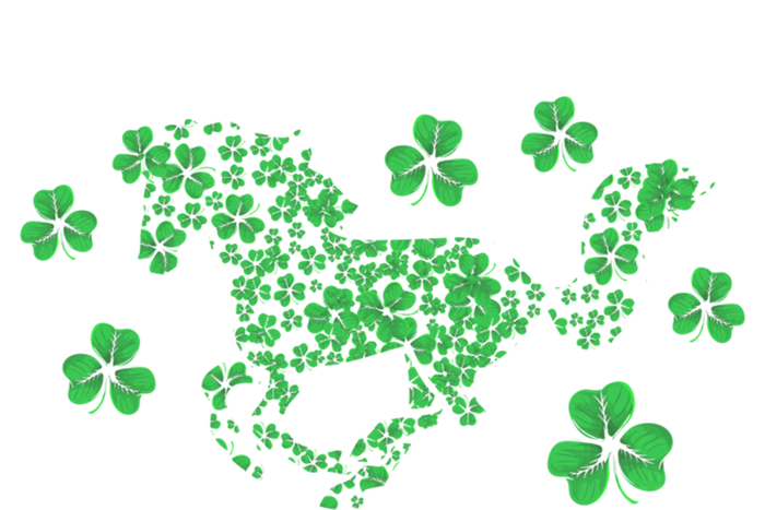 Irish Horse Lover Horseback Riding Equestrian Rider Shamrock Great Gift T-Shirt