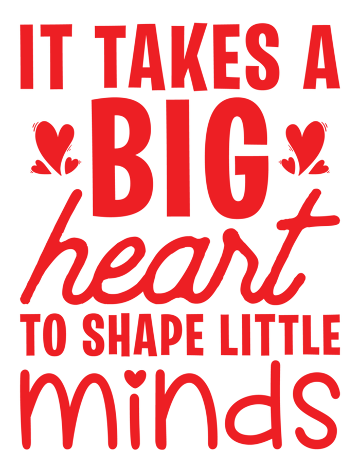 It Takes A Big Heart To Shape Little Minds Teacher Valentine Gift Kids Hoodie