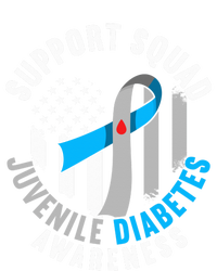 Support Awareness Squad I Juvenile T1D Type 1 Diabetes V-Neck T-Shirt