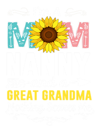 I'm A Mom Nanny And A Great Grandma Nothing Scares Me Great Gift Women's Tri-Blend 3/4-Sleeve Raglan Shirt