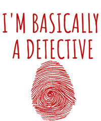 I'm Basically A Detective True Crime Fan Fingerprint Gift T-Shirt