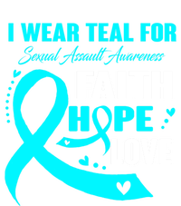 I Wear Teal For Sexual Assault Awareness Funny Gift T-Shirt