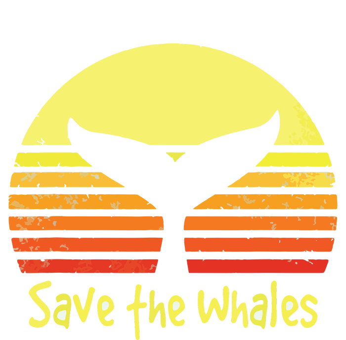 Save The Whales Nautical Ocean Killer Whale Conservation II Women's Racerback Cropped Tank