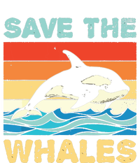 Save The Whales Retro Vintage Orca Whale Women’s Perfect Tri Rocker Tank