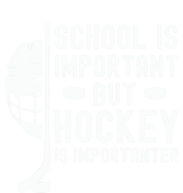 School is Important But Hockey is Importanter Zip Tote Bag