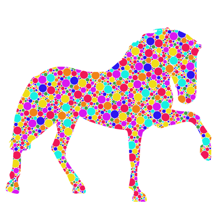 International Dot Day Colorful Dotted Horse Cute Gift Bumper Sticker