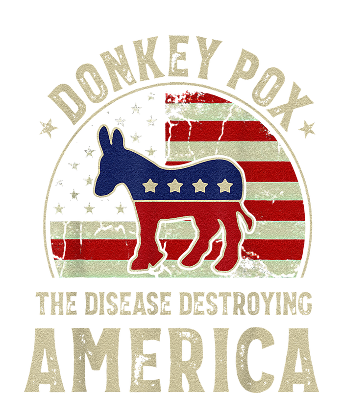 Funny Anti Biden Donkey Pox The Disease Destroying America T-Shirt