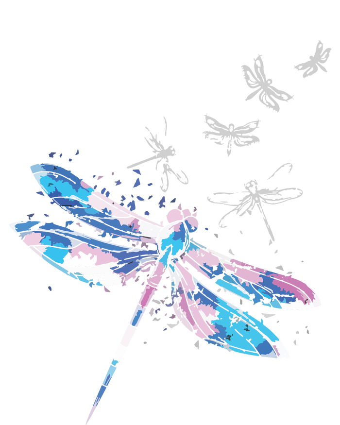 Wildlife Animal Insect Nature Gift Dragonfly Tie-Dye T-Shirt