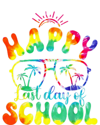 Happy Last Day of School Hello Summer Tie Dye Teacher Cooling Performance Crew T-Shirt