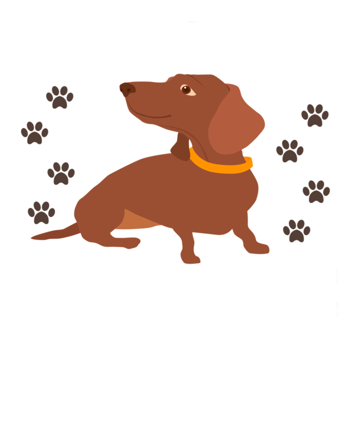 I'd Rather Be Home With My Dog Gift Dachshund Mom Dad Funny Gift T-Shirt